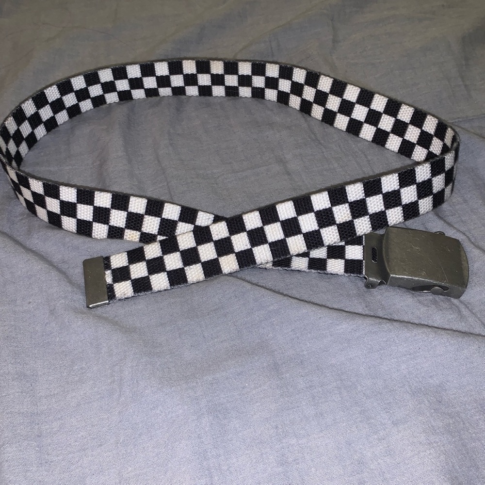 Brandy Melville checker print belt